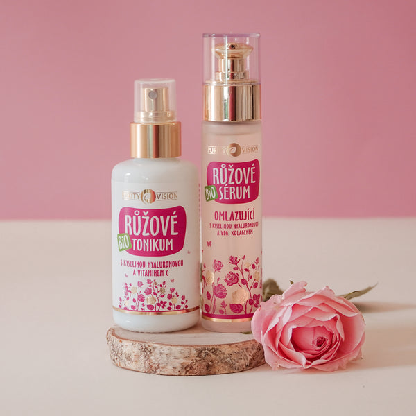 Purity Vision Růžové omlazující hyaluronové sérum BIO (50 ml)