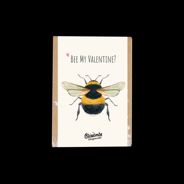 Kvetinové bomby - Mini darčeková sada "Bee my Valentine" - Bee (4 ks)