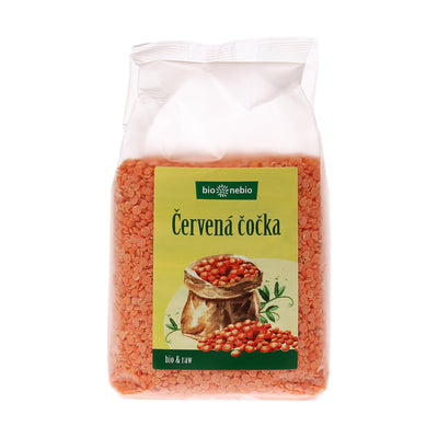 Bio nebio Čočka červená půlená BIO (500 g)