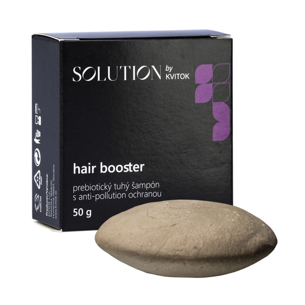 Kvitok Solution Prebiotický tuhý šampón s ochranou proti znečisteniu Hair Booster (50 g)
