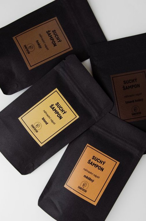 Haaro Naturo Suchý šampon MĚDĚNÝ - náhradní náplň (50 g) - pošk. obal