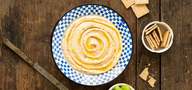 Svěží fazolový dip s miso pastou