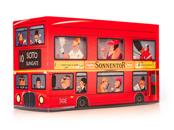 Sonnentor Darčeková krabička na čaj <tc>BIO</tc> - Londýnsky autobus (3 ks)