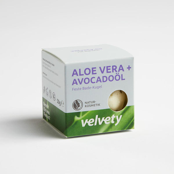 Zamatová bomba do kúpeľa s avokádovým olejom - Aloe vera a citrónová tráva (50 g)