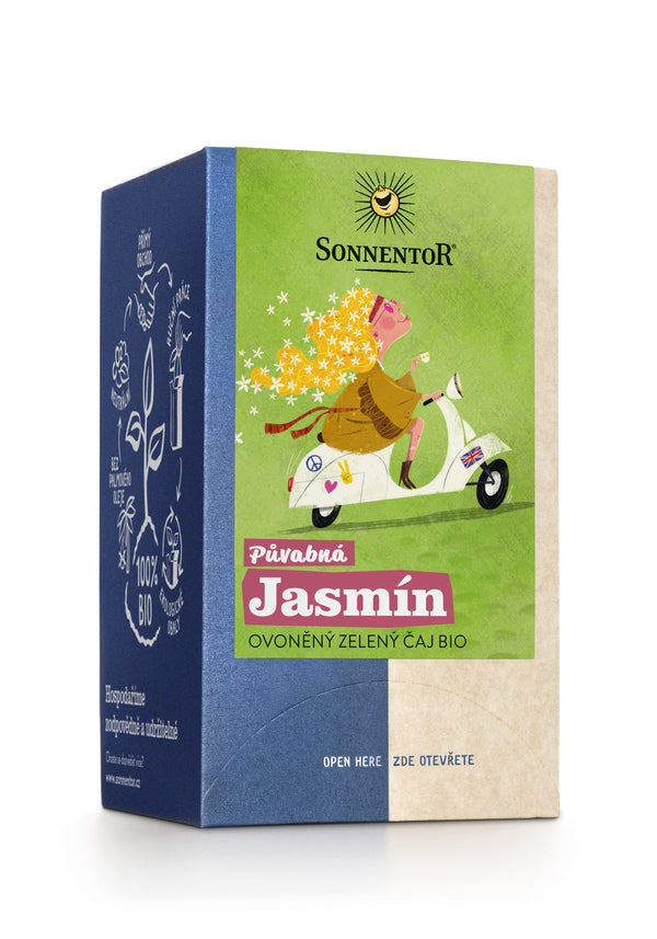 Sonnentor Zelený čaj s príchuťou Graceful Jasmine <tc>BIO</tc> - nálev. vrecúška (18 x 1,5 g)