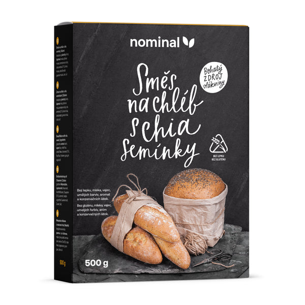 243042 Směs na chléb s chia semínky bezlepková 500 g NOMINAL -1