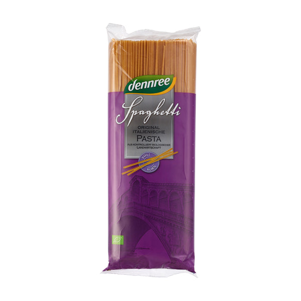 260168 Těstoviny špagety celozrnné 1000 g BIO DENNREE-1