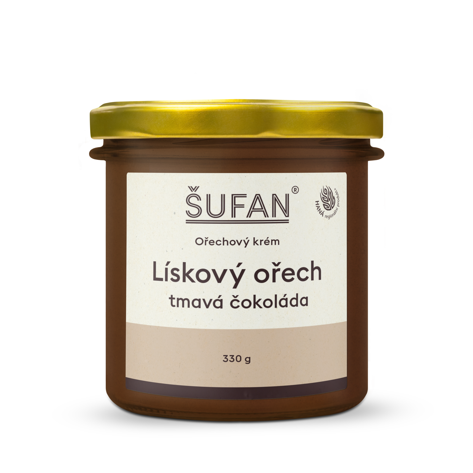 Šufan Lískooříškové máslo s tmavou čokoládou