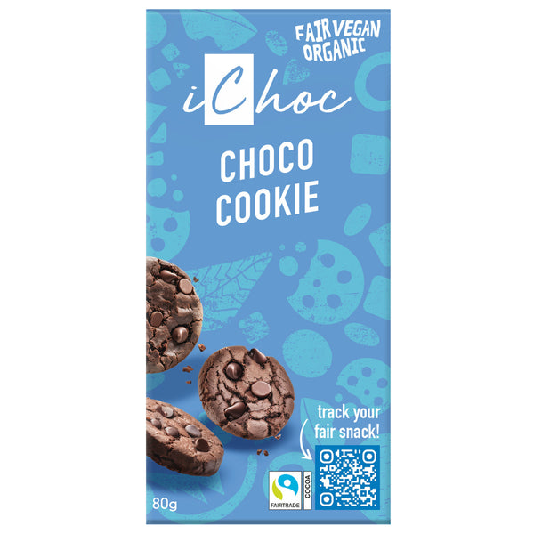 iChoc Tabulka kakaová vegan cookie BIO (80 g)