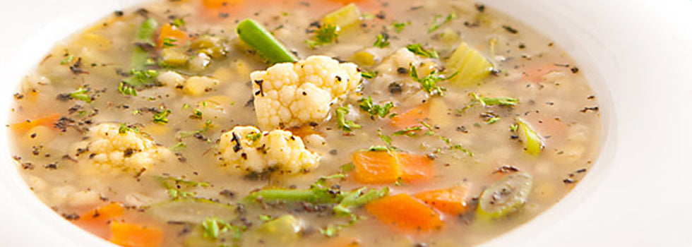 Zeleninová hrstková polévka