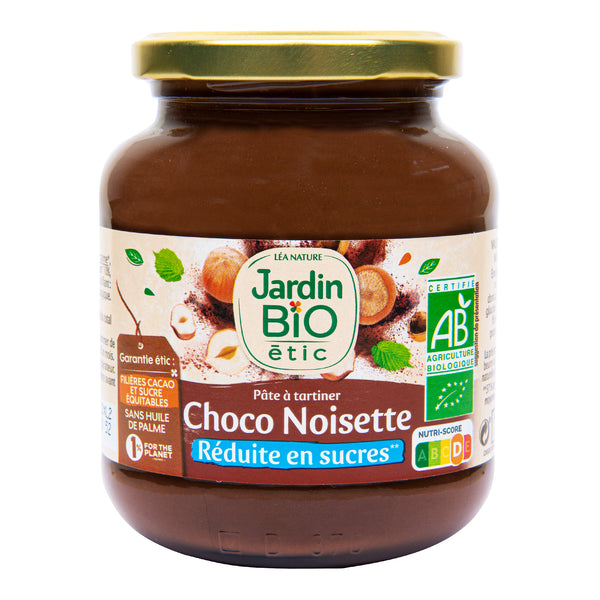 320016 Pomazánka čokoládovo-lísková se sníženým obsahem cukru 350 g BIO JARDIN BIO-1