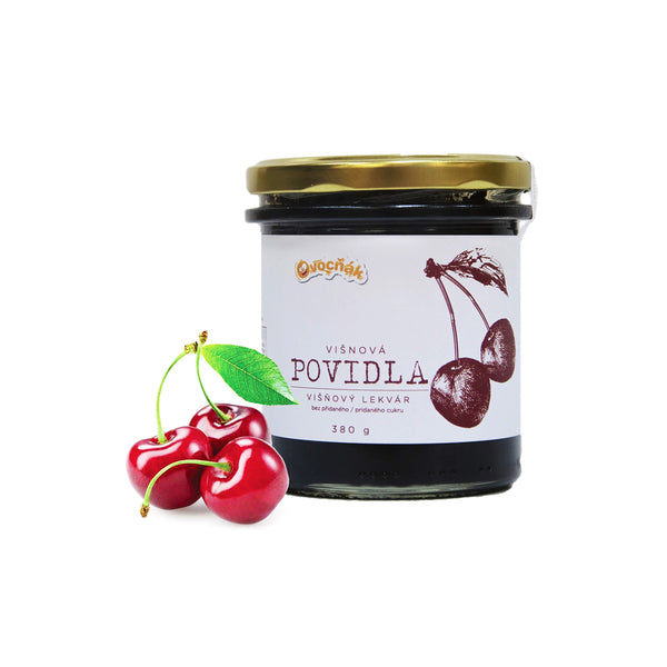 335009 Povidla višňová neslazená 380 g OVOCŇÁK-1