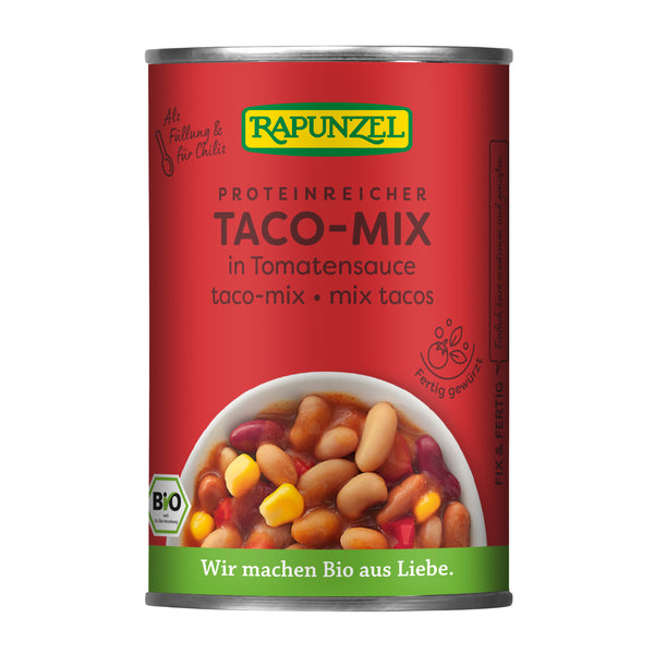 341079 Směs fazolí sterilovaná Taco-Mix 400 g BIO RAPUNZEL-1