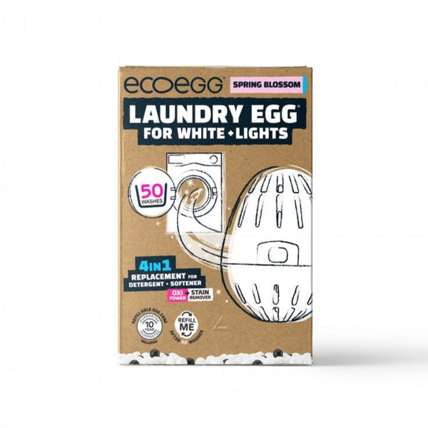 Ecoegg Vajíčko na pranie bieleho oblečenia s vôňou jarných kvetov - na 50 pracích cyklov