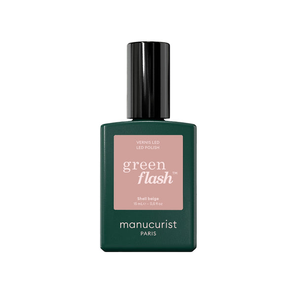 Manucurist Green Flash LED gél lak na nechty - Shell Beige (15 ml)