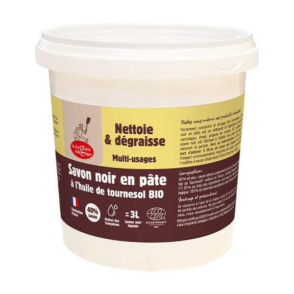 La Droguerie Ecologique by Ecodis Univerzálne čierne mydlo <tc>BIO</tc> - pasta (1 kg)