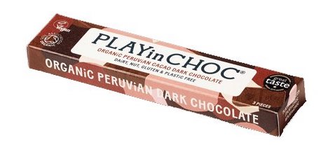 PLAYinCHOC Tmavá čokoláda Peru BIO (30 g)