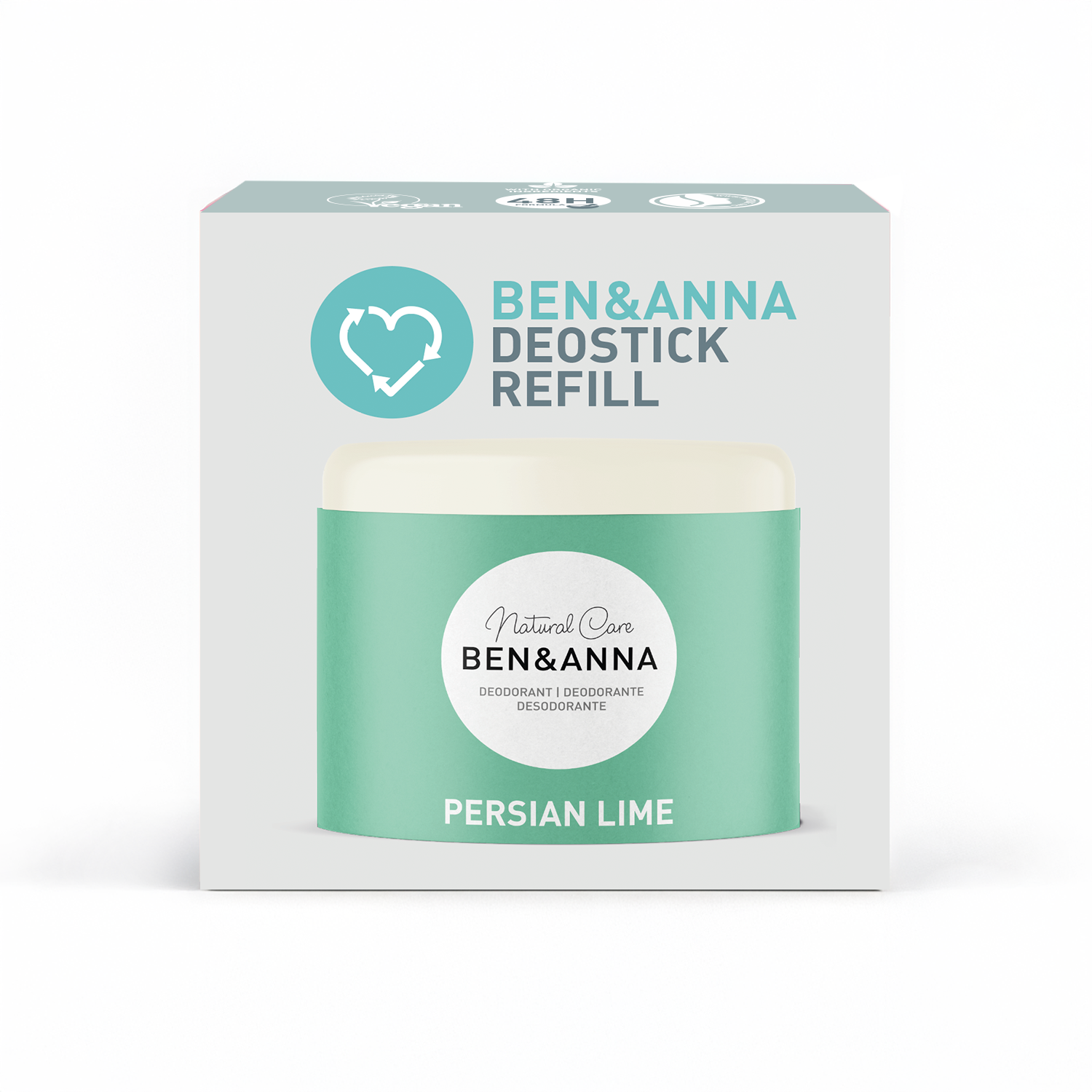Ben & Anna Refill deodorant (40 g) - Perská limeta