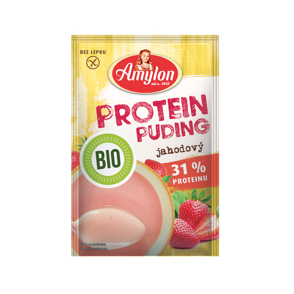 450044 Pudink jahodový proteinový bezlepkový 45 g BIO AMYLON-1