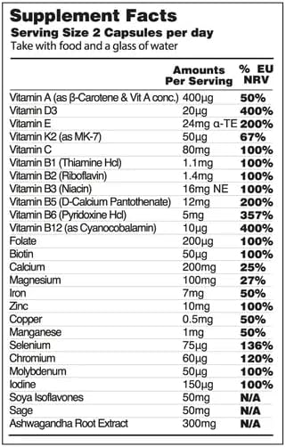Vegetology Menopauza - Vitamíny a minerály pre ženy v prechode (60 kapsúl)