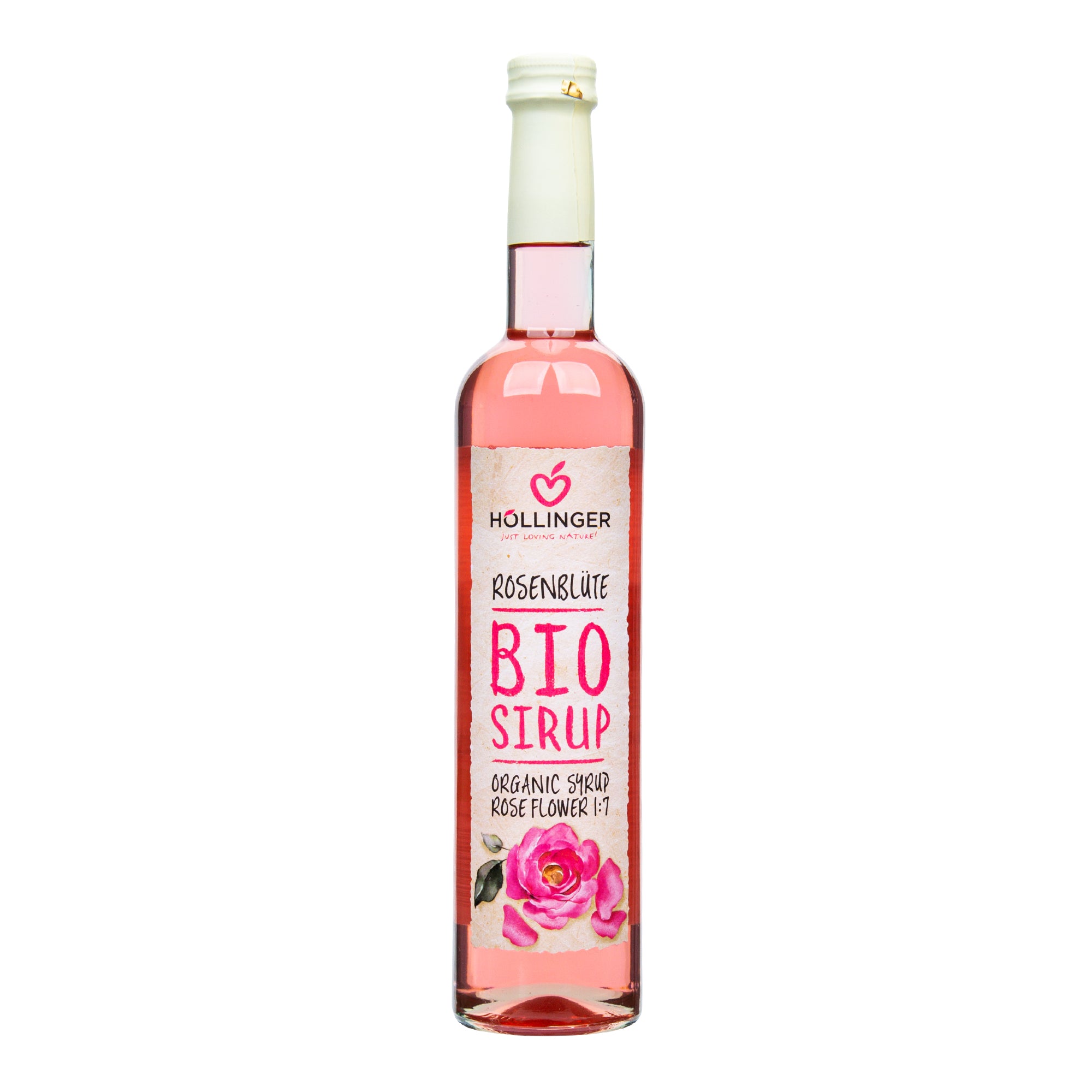 550138 Sirup květ růže 500 ml BIO   HOLLINGER-1