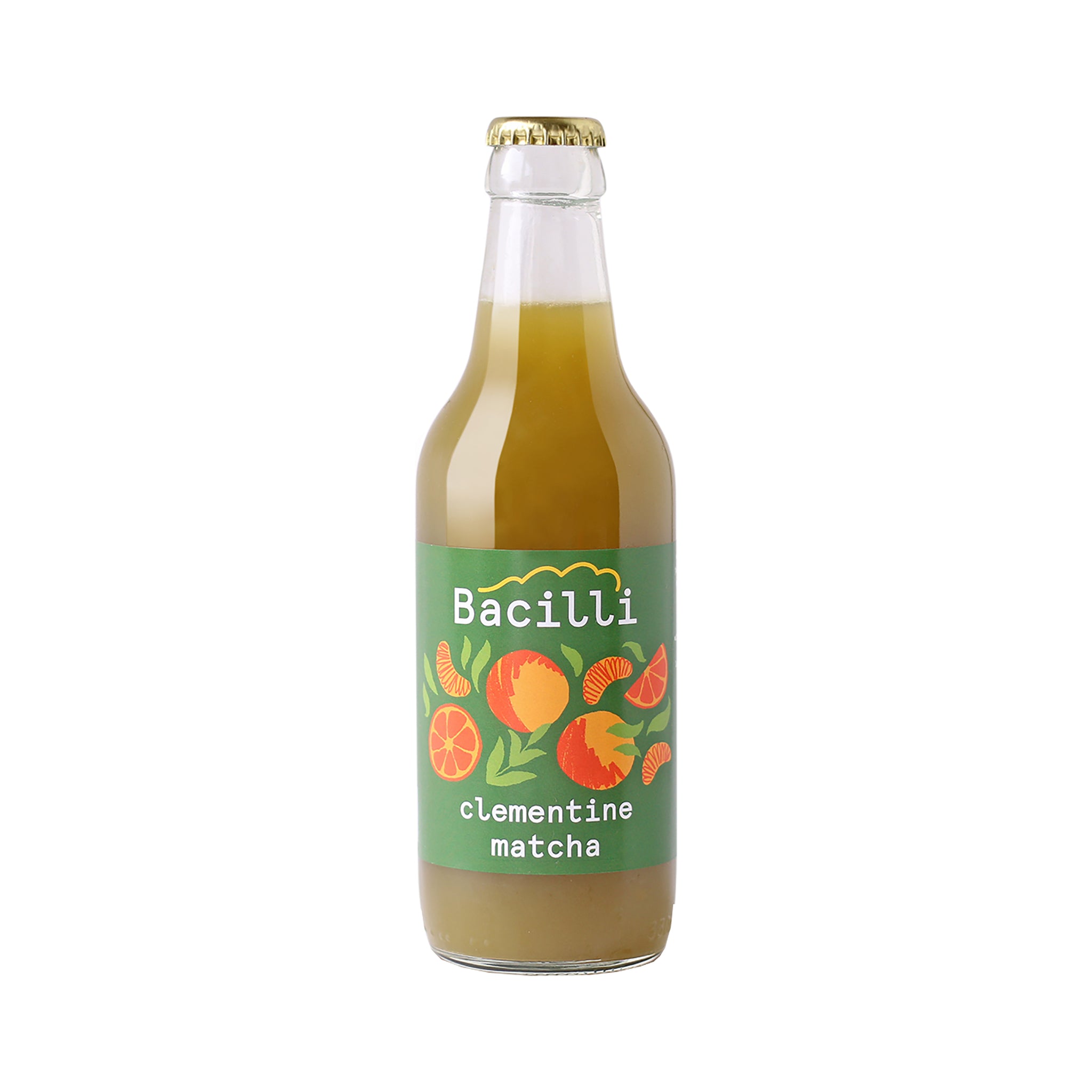 570116 Limonáda fermentovaná Klementínka-Matcha 330 ml BIO   BACILLI-1
