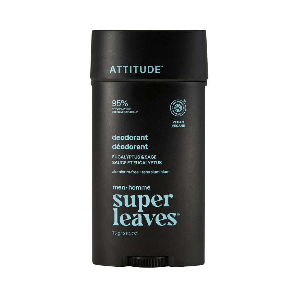 Attitude Pánský deodorant Super Leaves - Eukalyptus & Šalvěj (75 g)