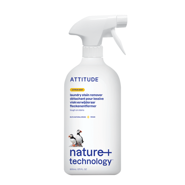 Attitude Odstraňovač skvrn s vůní citronové kůry s rozprašovačem (800 ml)