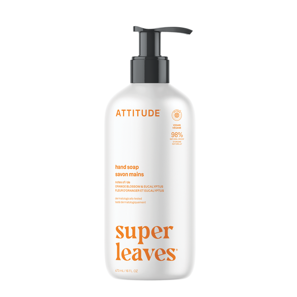 Attitude Tekuté mýdlo na ruce Super Leaves - pomeranč a eukalyptus (473 ml)