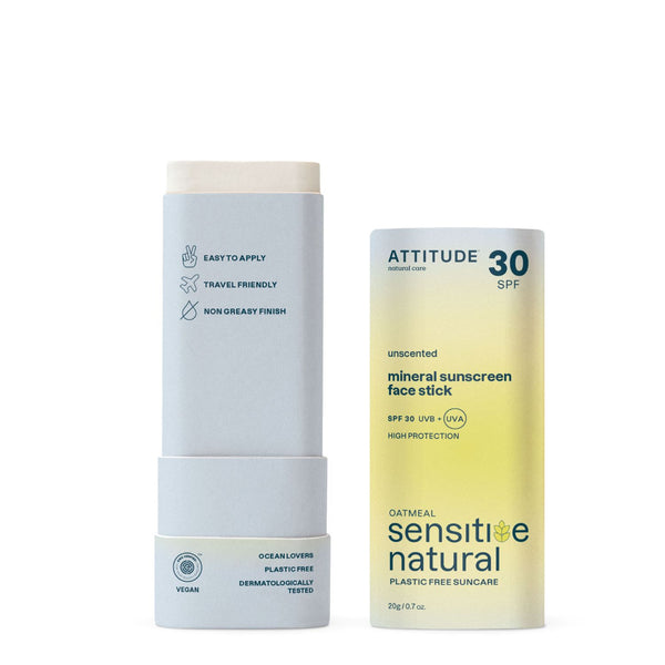 Attitude Opalovací krém v tyčince SPF 30 pro citlivou a atopickou pokožku - tvář a rty (20 g)