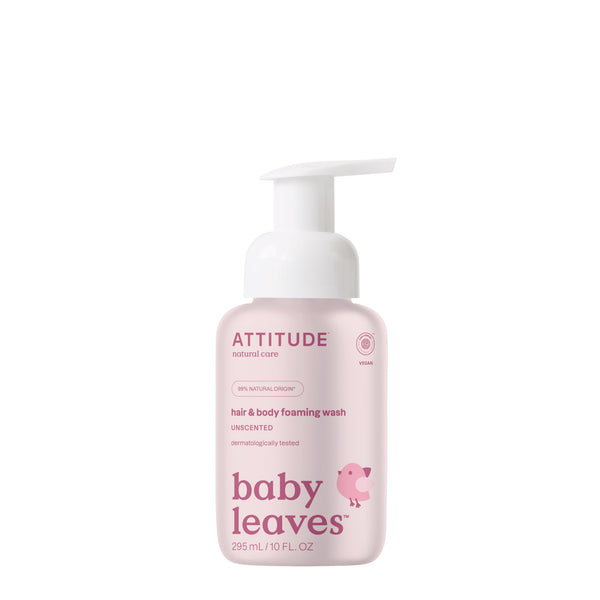 Attitude Dětská mycí pěna 2v1 Baby Leaves bez vůně (295 ml)
