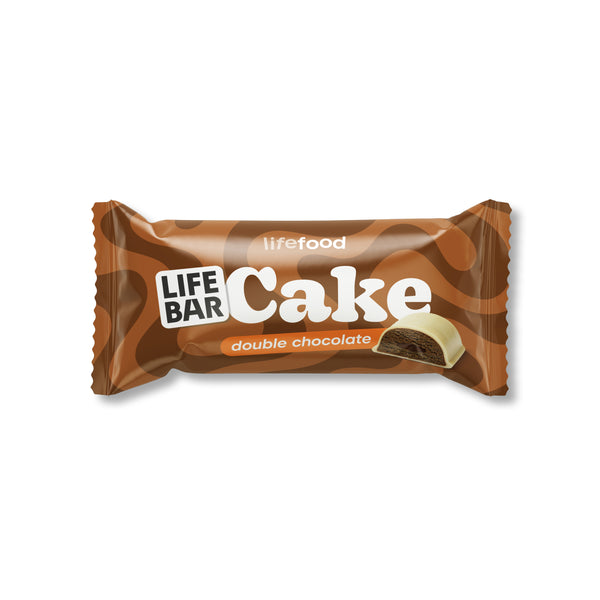 630419 Tyčinka Lifebar Cake dvojitá čokoláda 35 g BIO LIFEFOOD-1