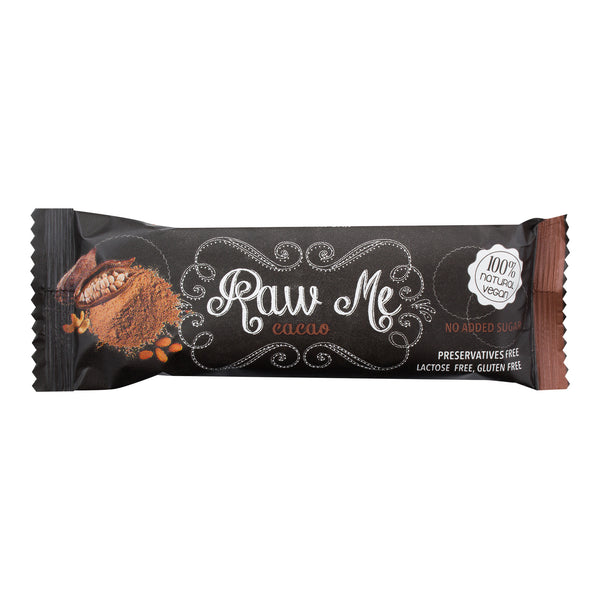 631001 Tyčinka ovocná s příchutí kakaa 45 g RAW ME-1