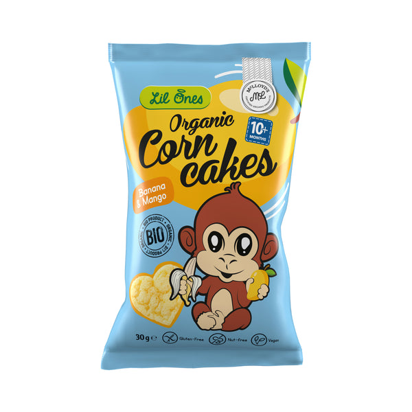 640077 Křupky kukuřičné Lil Ones banán a mango 30 g BIO MCLLOYD´S-1