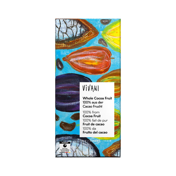 665361 Čokoláda hořká Whole Cocoa Fruit 100 % 80 g BIO VIVANI-1