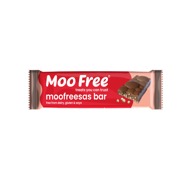 Moo Free Čokoládová tyčinka s křupavými kuličkami (35 g)