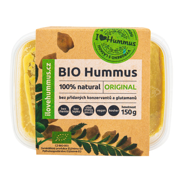 710011 Hummus - cizrnová pomazánka original 150 g BIO I LOVE HUMMUS-1