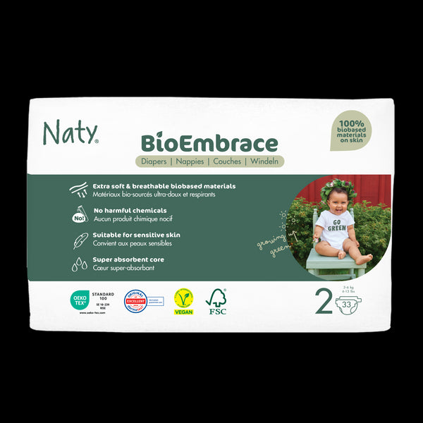 Naty BioEmbrace Ekoplenky Mini - vel. 2 (3 - 6 kg) (33 ks)