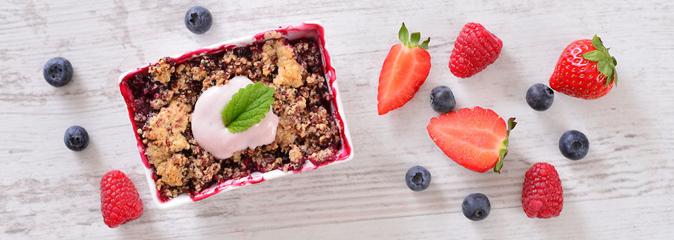 Krambl s letním ovocem