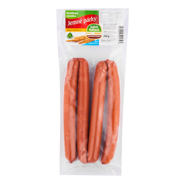 742035 Párky jemnérostlinná uzenina 250 g SALVE NATURA-1