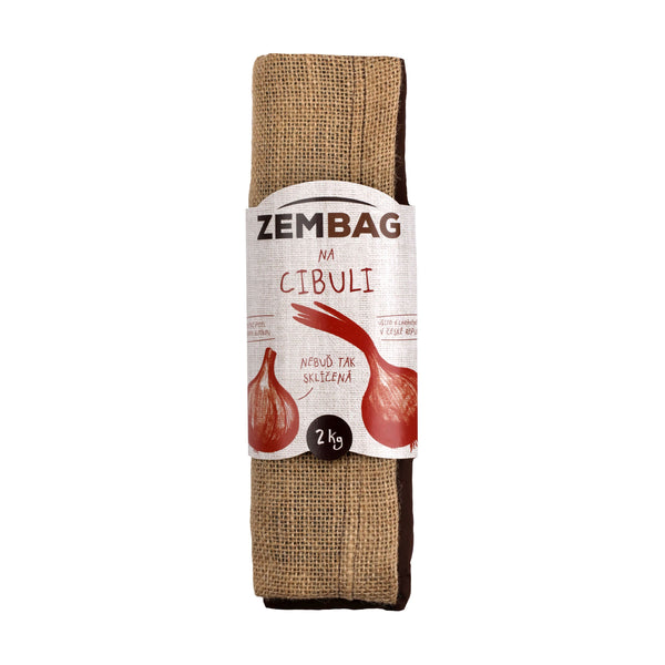 Zembag Pytel na 2 kg cibule - čokoládový s květinou