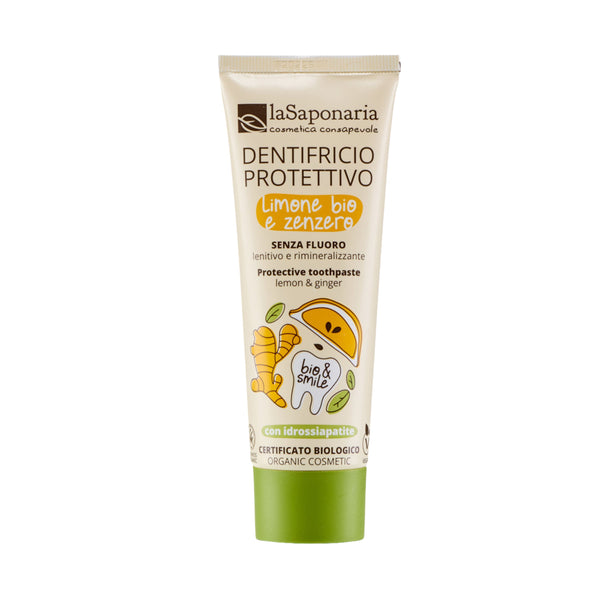 laSaponaria Ochranná zubná pasta - zázvor a citrón <tc>BIO</tc> (75 ml)