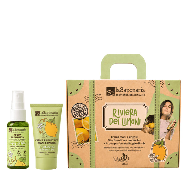 laSaponaria Dárková sada Kufřík - Lemon Riviera