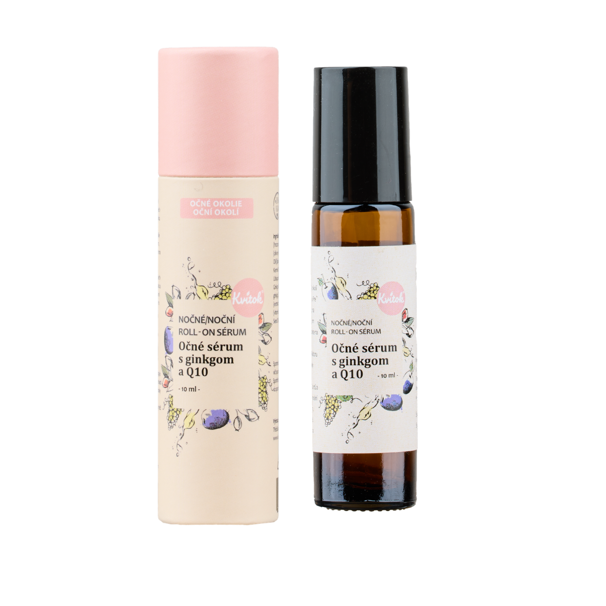 Kvitok Roll-on sérum na očné okolie s koenzýmom Q10 - noc (10 ml)