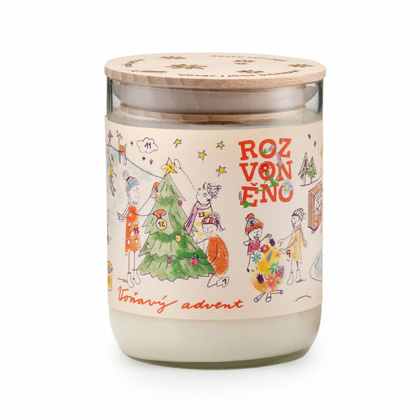 Rozvoněno Vonná svíčka - Voňavý advent (300 ml)