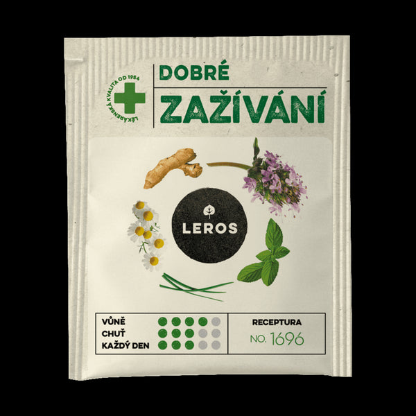 LEROS Bylinný čaj Dobré zažívání - nálev. sáčky (20 x 1,5 g)