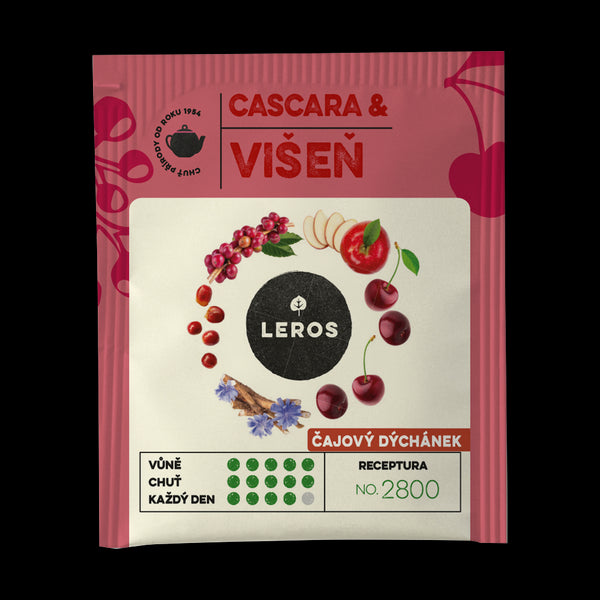 LEROS Čajový dýchánek Višeň & Cascara - nálev. sáčky (20 x 2 g)