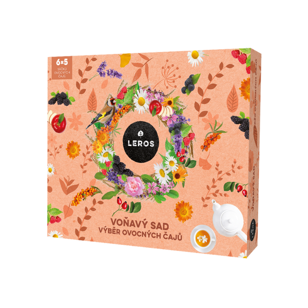 LEROS Dárková sada ovocných čajů Voňavý sad - nálev. sáčky (6 x 5 ks)