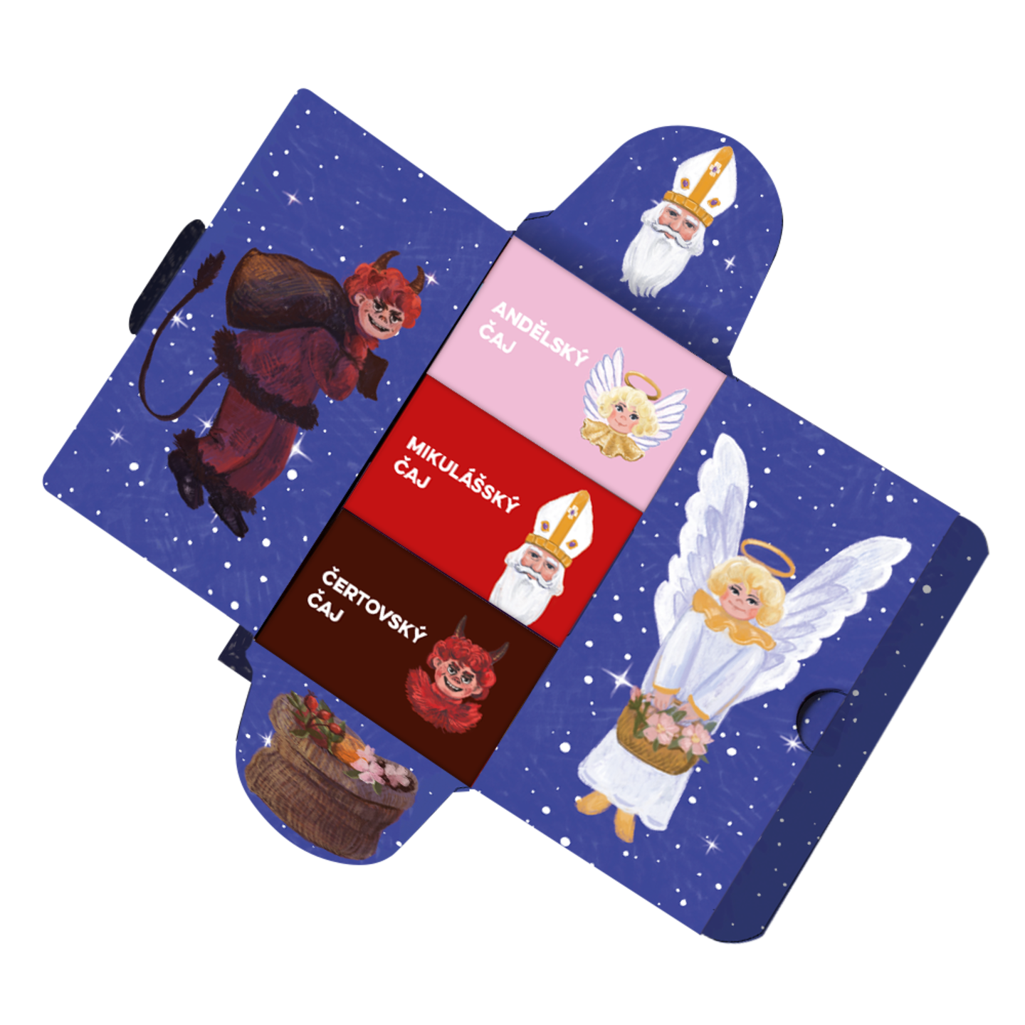 LEROS Kolekce adventních čajů Mikulášská nadílka (3 x 7 nálev. sáčků)
