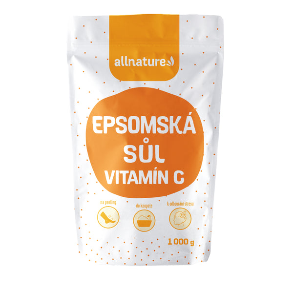 Allnature Epsomská soľ s vitamínom C (1 kg)